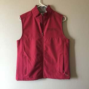 PBR Professional Bull Riders Red Full Zip Fleece Lined Vest - Size Medium NWOT